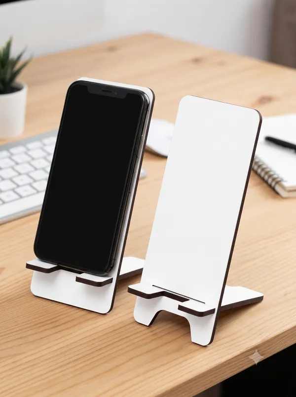 Brown_Mdf_Phone_Stand_For_Desk_Use