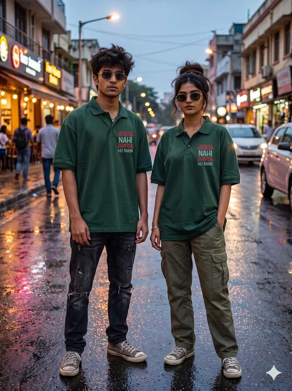 Green_Polyester_Polo_T-Shirt_For_Men_And_Women