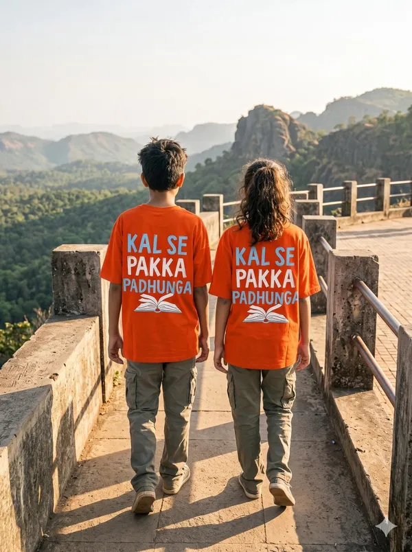 Orange_Polyester_T-Shirt_For_Kids
