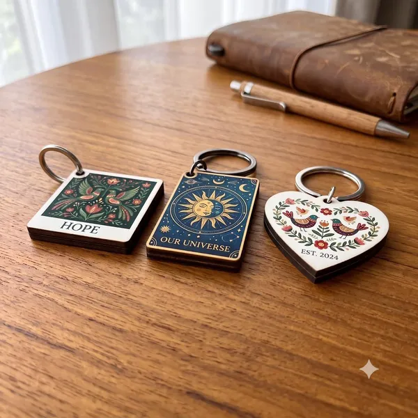 White_Mdf_Keychain_For_Keys_And_Bags_Pack_Of_5