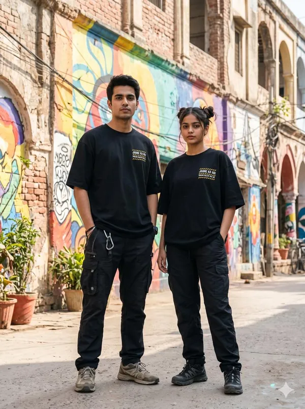 Black_Cotton_Biowash_T-Shirt_For_Men_And_Women