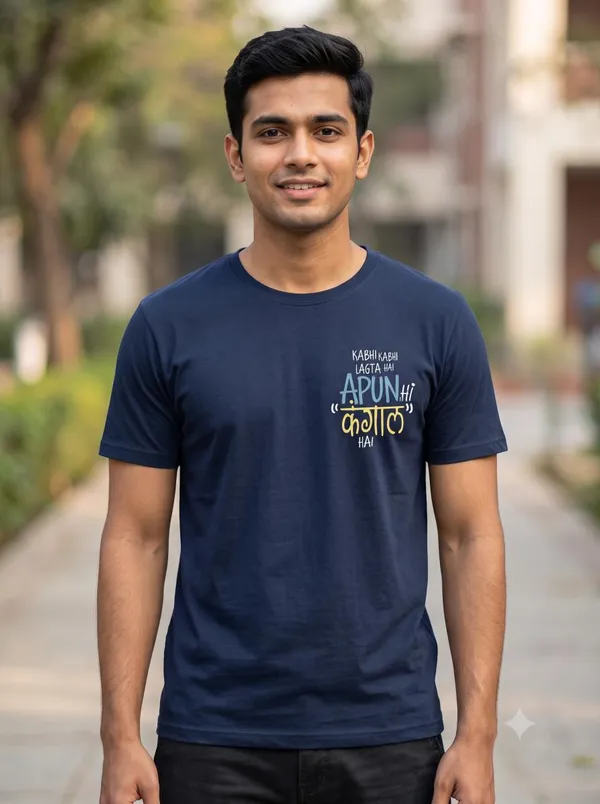 Navy_Cotton_Biowash_T-Shirt_For_Men