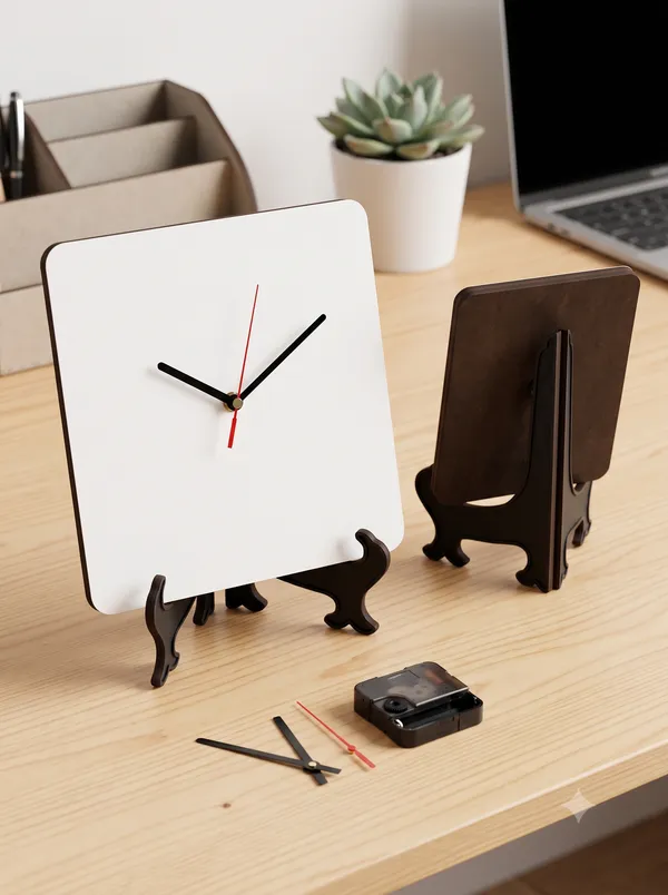 Brown_Mdf_Table_Clock_For_Desk_Decor