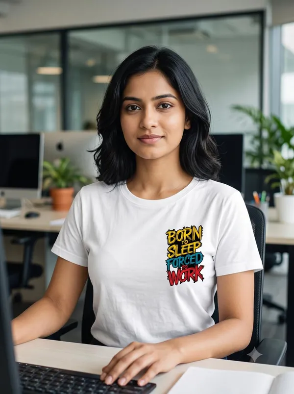 White_Cotton_Biowash_T-Shirt_For_Women