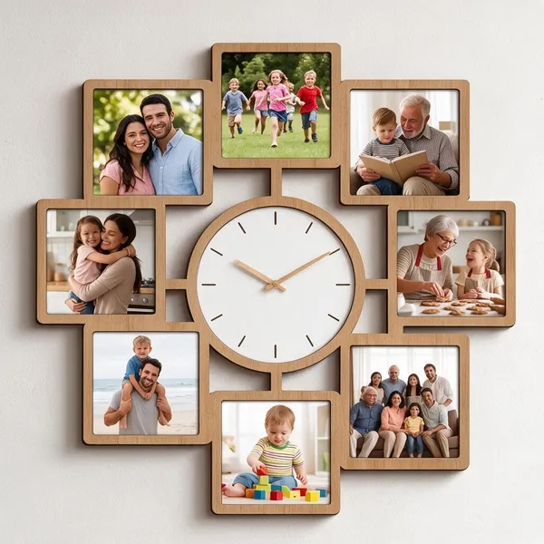 Brown_Mdf_Photo_Wall_Clock_For_Wall_Decor