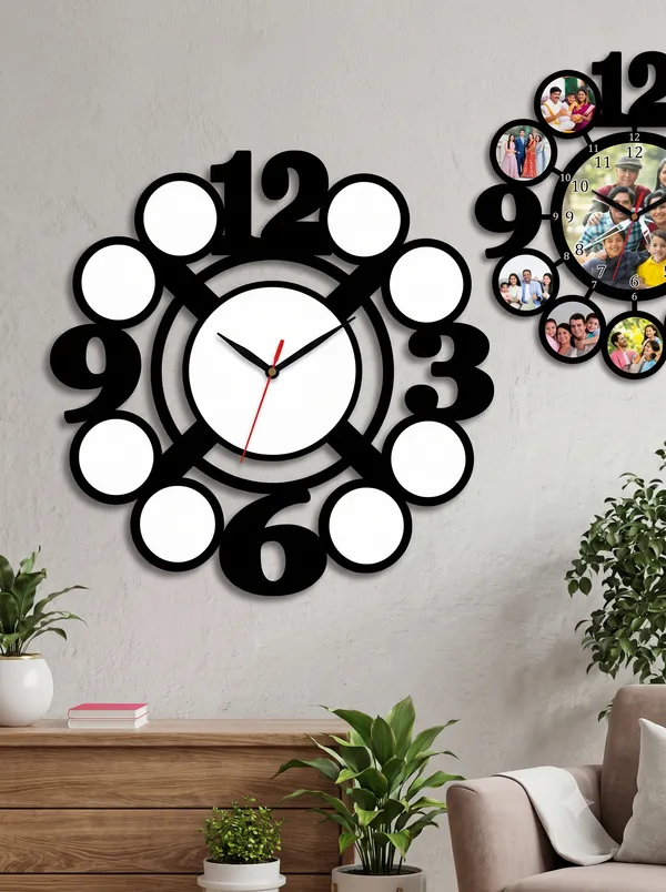 Black_Mdf_Photo_Wall_Clock_For_Wall_Decor