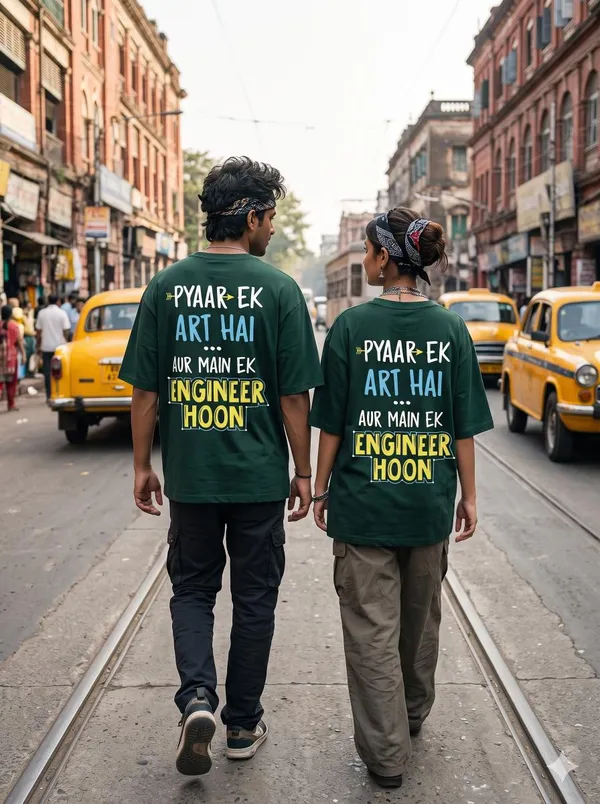 Green_Cotton_Biowash_T-Shirt_For_Men_And_Women
