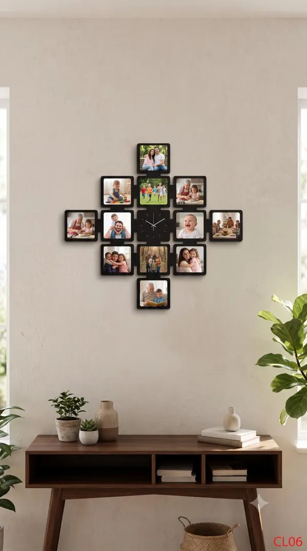Black_Mdf_Photo_Wall_Clock_For_Wall_Decor