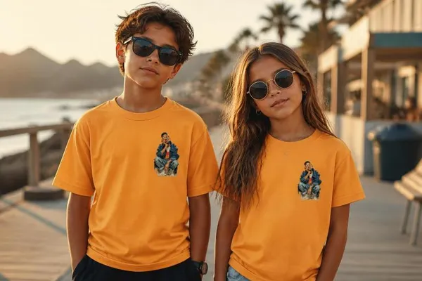 Orange_Polyester_T-Shirt_For_Men_And_Women