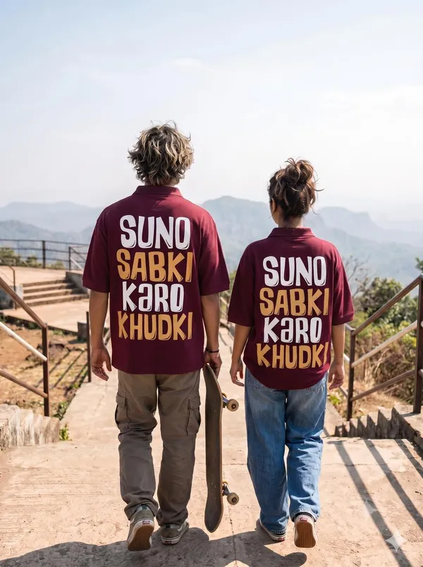 Maroon_Polyester_Polo_T-Shirt_For_Men_And_Women