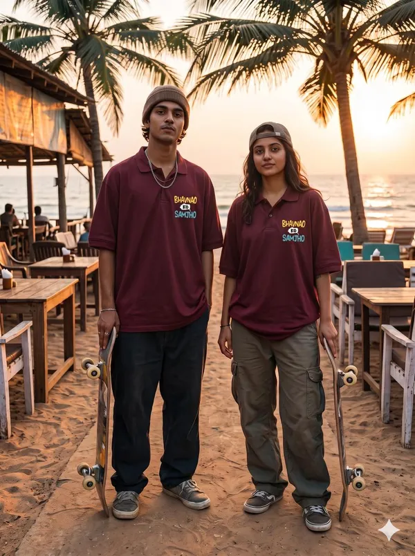 Maroon_Polyester_Polo_T-Shirt_For_Men_And_Women_