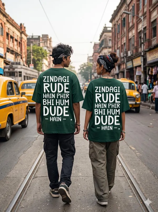 Green_Cotton_Biowash_T-Shirt_For_Men_And_Women