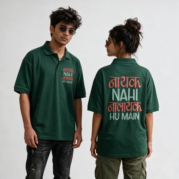 Green_Polyester_Polo_T-Shirt_For_Men_And_Women