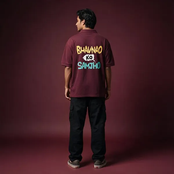 Maroon_Polyester_Polo_T-Shirt_For_Men_And_Women_