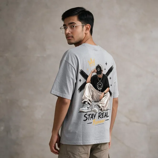 Grey_Cotton_Biowash_T-Shirt_For_Men_And_Women_Pack_Of_2