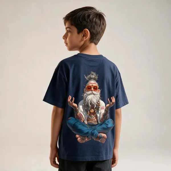 Navy_Cotton_Biowash_T-Shirt_For_Kids