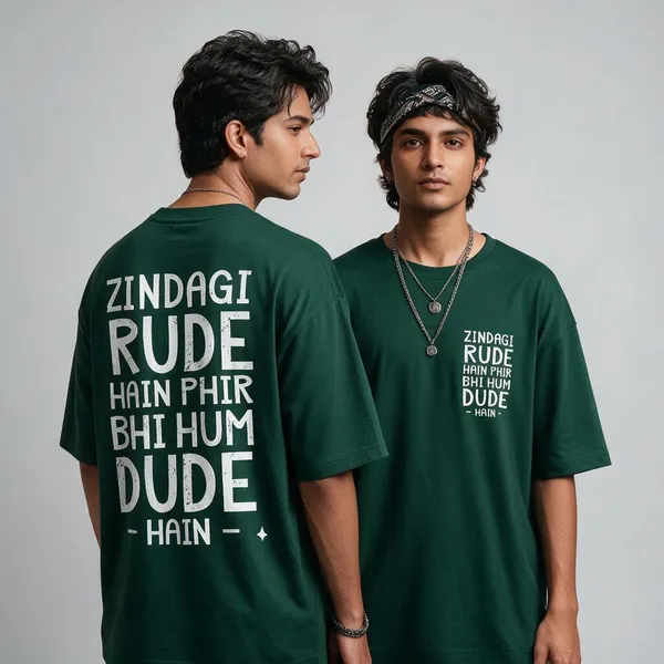 Green_Cotton_Biowash_T-Shirt_For_Men_And_Women