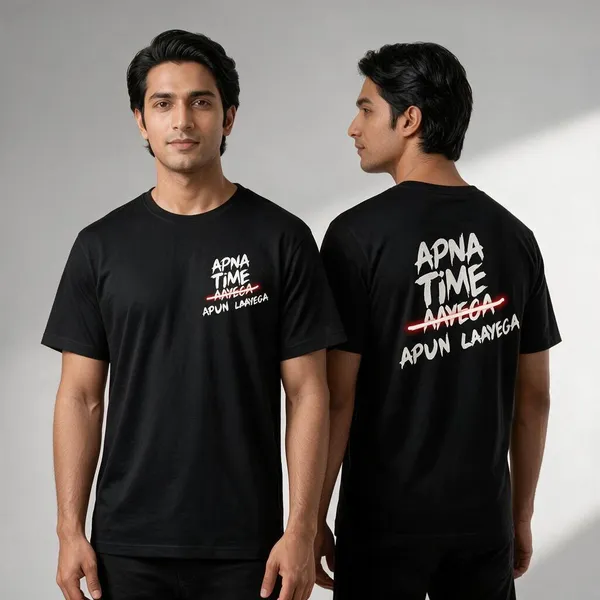 Black_Cotton_Biowash_T-Shirt_For_Men