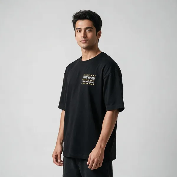 Black_Cotton_Biowash_T-Shirt_For_Men_And_Women