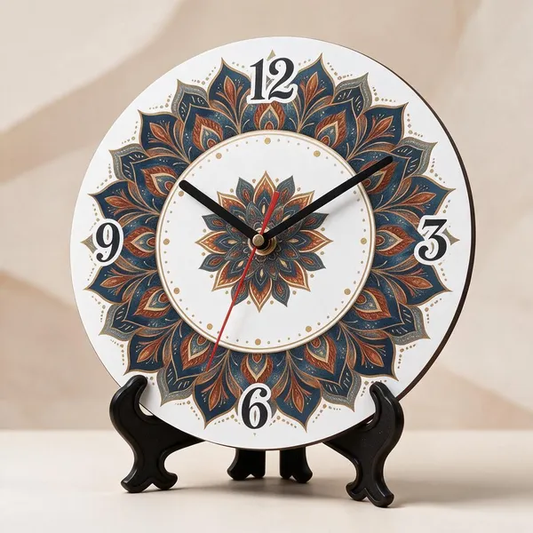 Brown_Mdf_Table_Clock_For_Desk_Decor