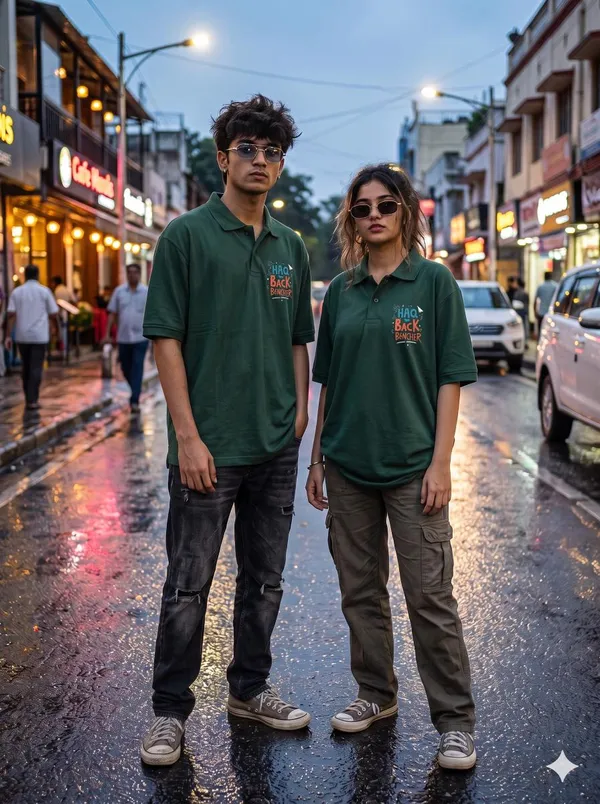 Green_Polyester_Polo_T-Shirt_For_Men_And_Women