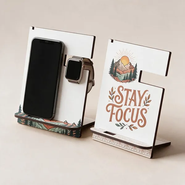 White_Mdf_Phone_Stand_For_Desk_Use
