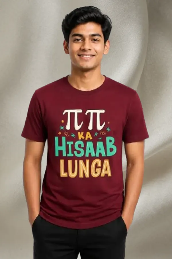 Maroon_Cotton_Biowash_T-Shirt_For_Men