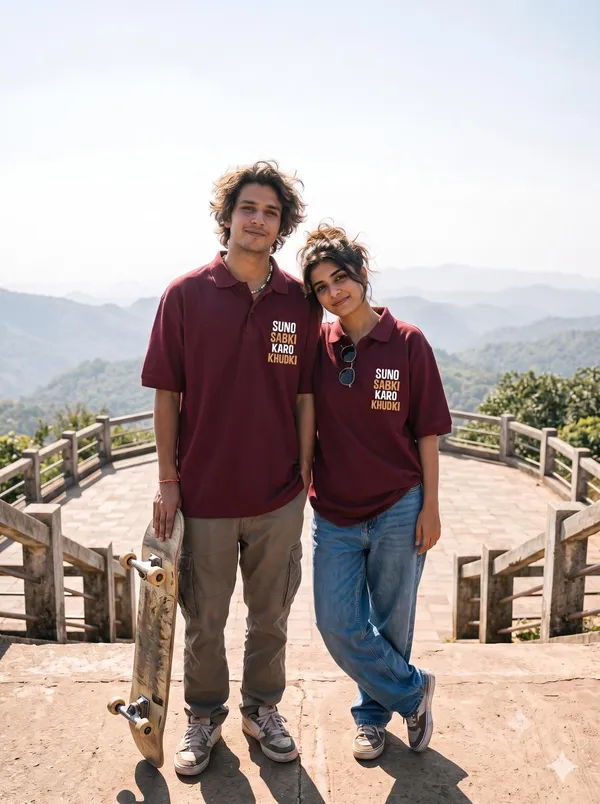 Maroon_Polyester_Polo_T-Shirt_For_Men_And_Women