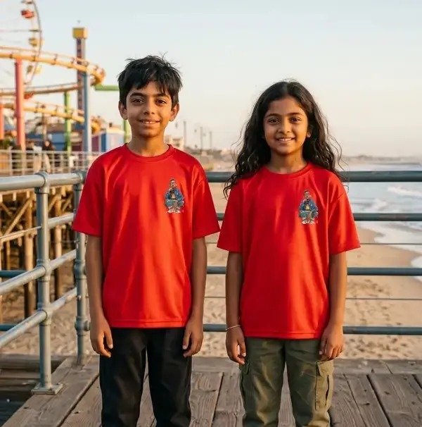 Red_Polyester_T-Shirt_For_Kids