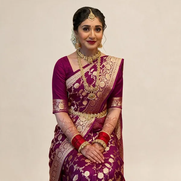 Wine_Soft_Lichi_Silk_Jacquard_Saree_For_Women