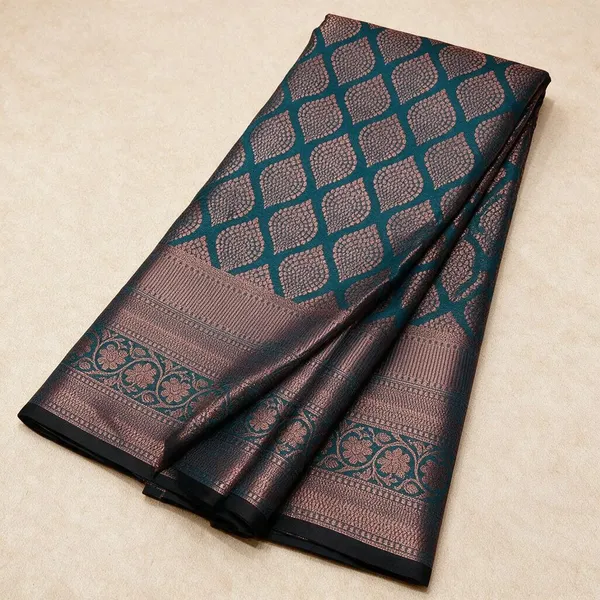Rama_Soft_Lichi_Silk_Jacquard_Saree_For_Women