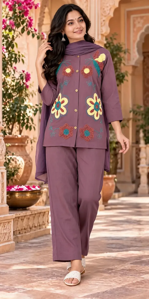 Purple_Pure_Nv_Herring_Embroidered_Kurti_Palazzo_With_Dupatta_For_Women