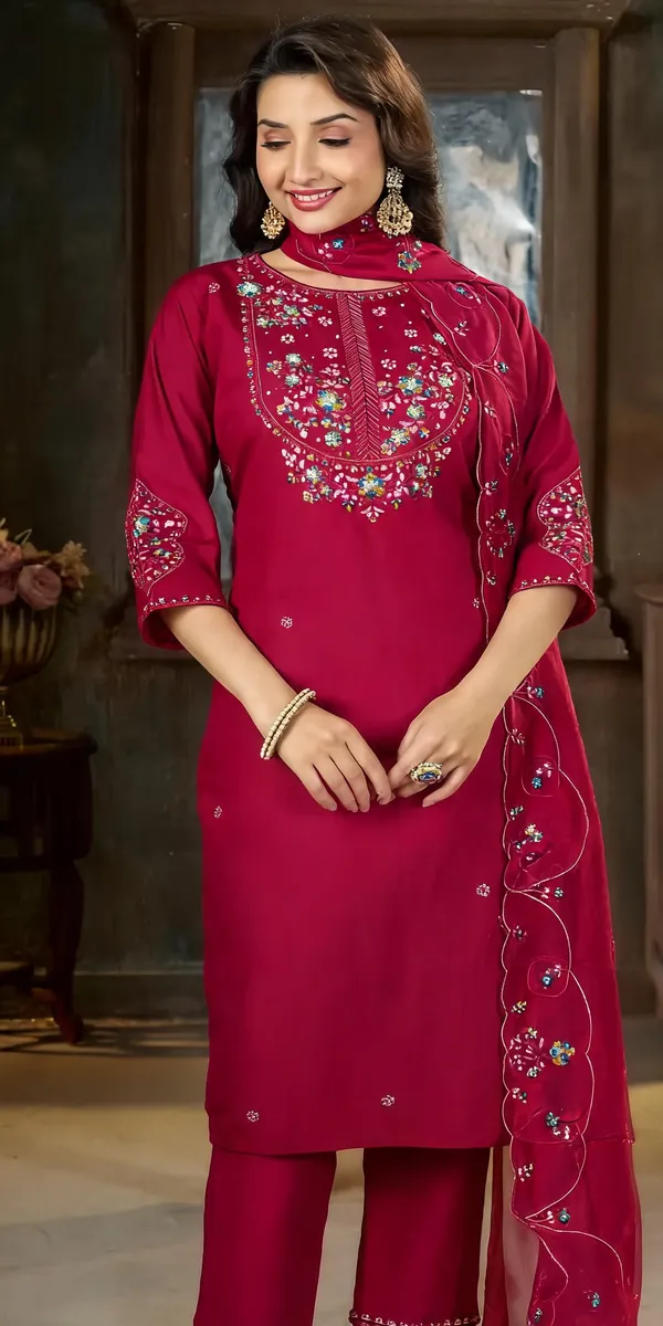 Pink_Marina_Silk_Embroidered_Kurti_Palazzo_With_Dupatta_For_Women