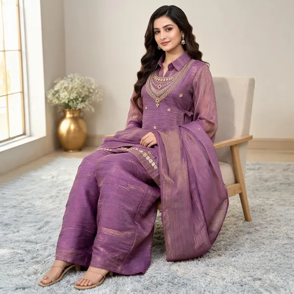 Purple_Rich_Salsa_Embroidered_Kurti_Palazzo_With_Dupatta_For_Women
