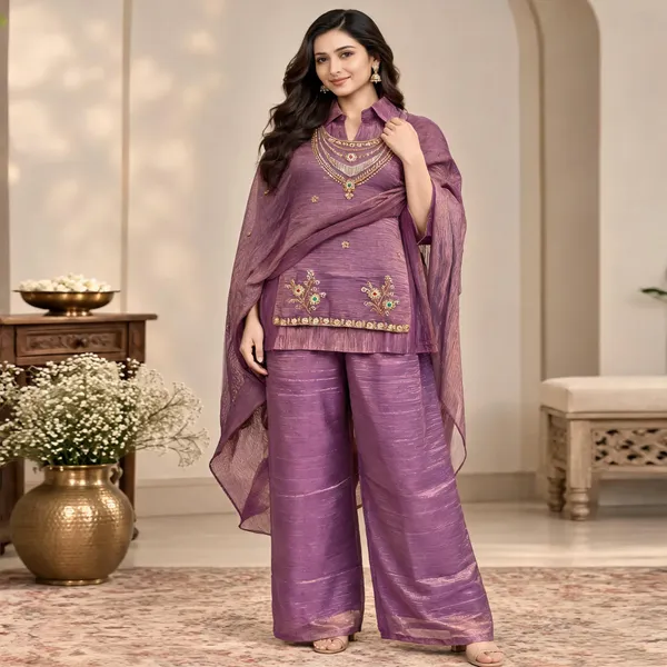 Purple_Rich_Salsa_Embroidered_Kurti_Palazzo_With_Dupatta_For_Women