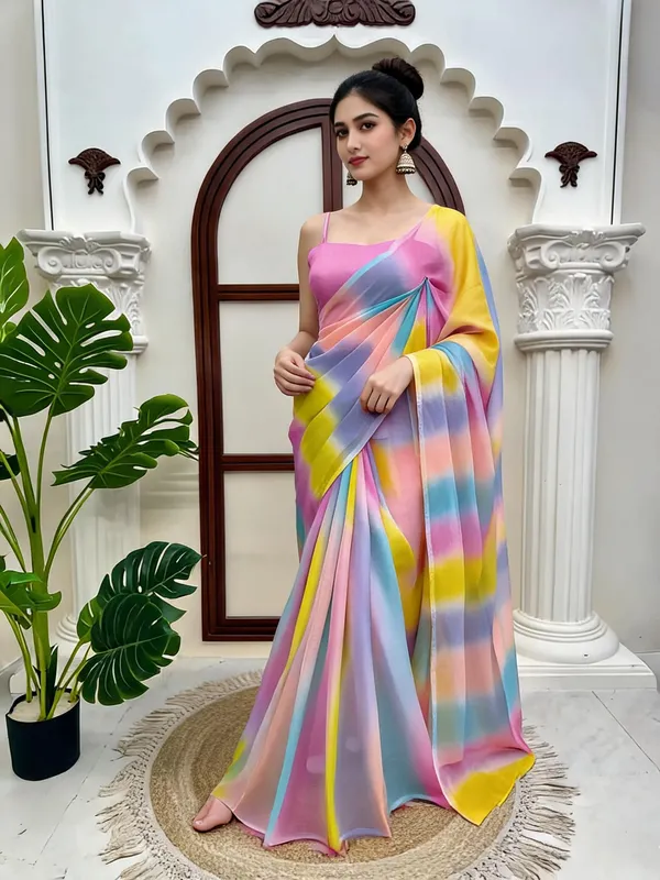 Multicolor_Silk_Embellished_Saree_For_Women