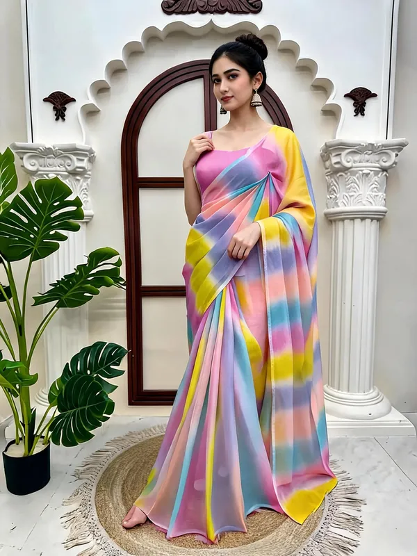 Multicolor_Silk_Embellished_Saree_For_Women