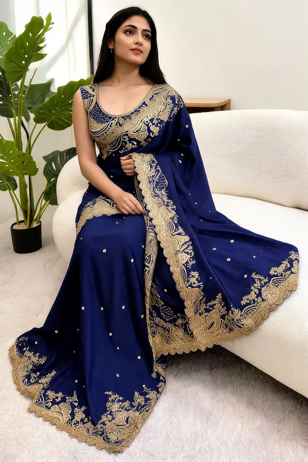 Blue_Rangoli_Silk_Sequin_Work_Saree_For_Women