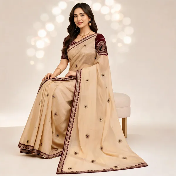 Cream_Pure_Rangoli_Silk_Sequin_&_Zari_Embroidery_Saree_For_Women