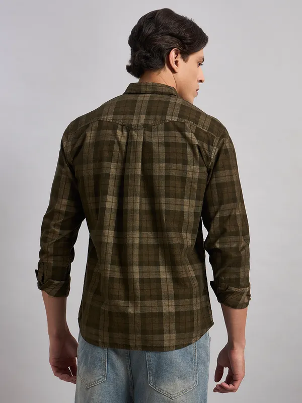 Sand_Dunes_Men’S_Corduroy_Check_Shirt
