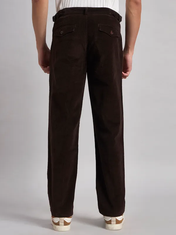 Sand_Dunes_Men’S_Premium_Brown_Corduroy_Pleated_Straight_Fit_Trousers