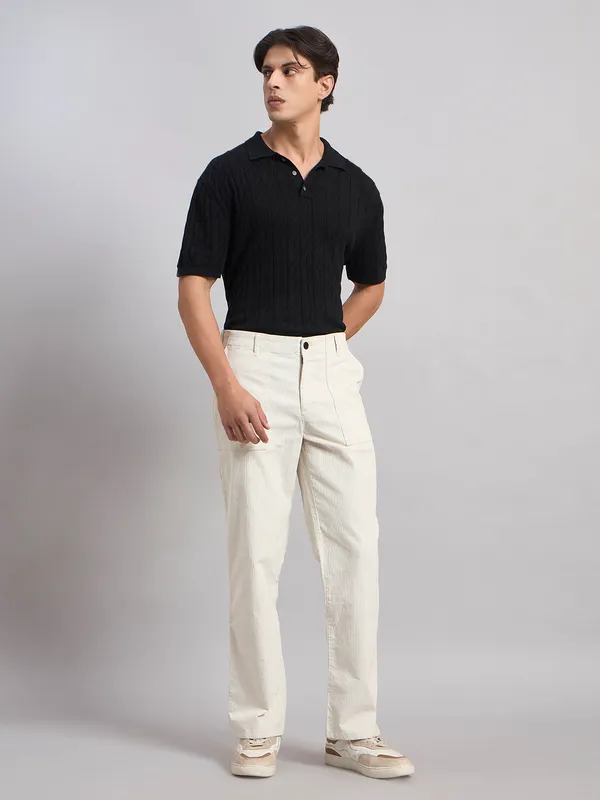 Sand_Dunes_Men’S_Straight_Fit_White_Corduroy_Trousers