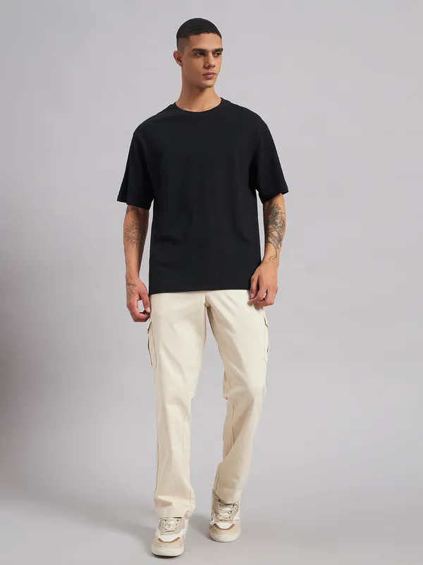 Sand_Dunes_Men_Off_White_Straight_Fit_Cotton_Cargo_Trousers