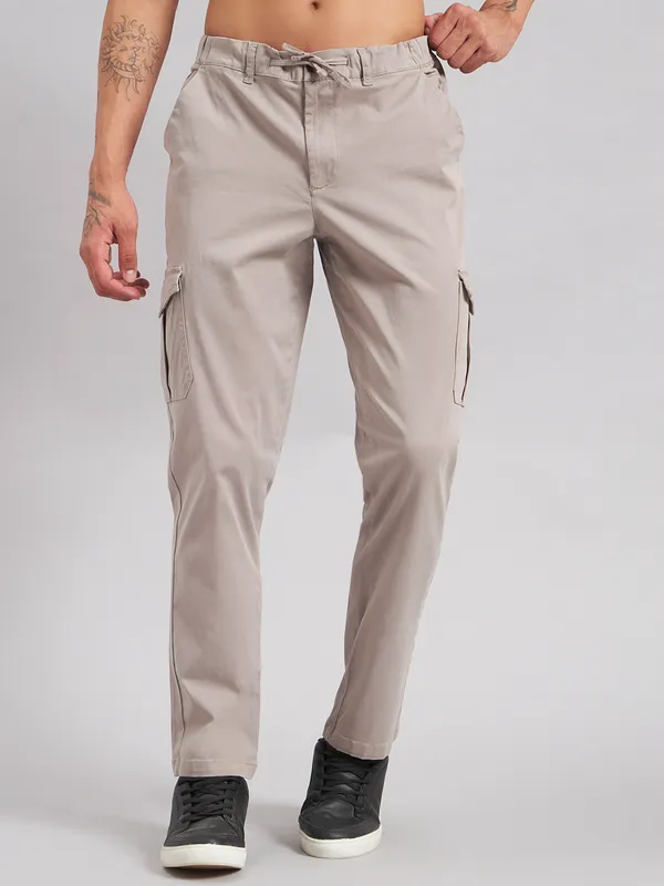 Sand_Dunes_Men_Grey_Straight_Fit_Cargo_Trousers