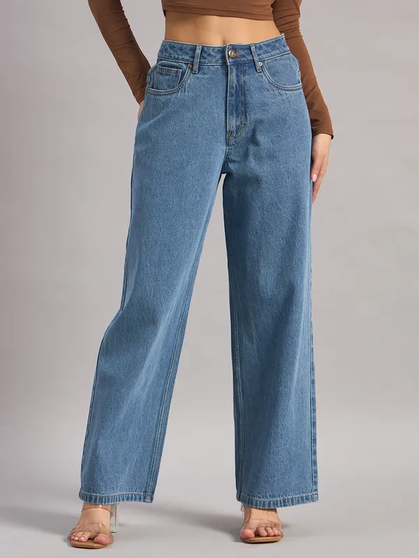 Sand_Dunes_Women’S_Light_Blue_High-Rise_Wide-Leg_Denim_Jeans