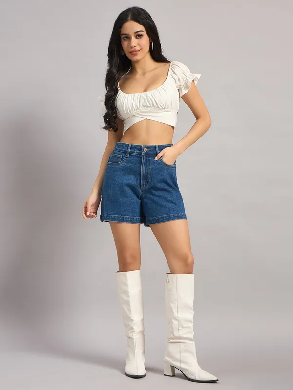 Sand_Dunes_Women’S_Blue_High-Rise_Denim_Shorts