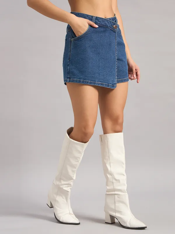 Sand_Dunes_Women’S_Blue_Denim_Skort