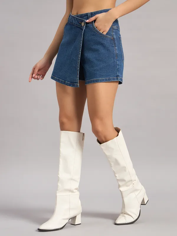 Sand_Dunes_Women’S_Blue_Denim_Skort