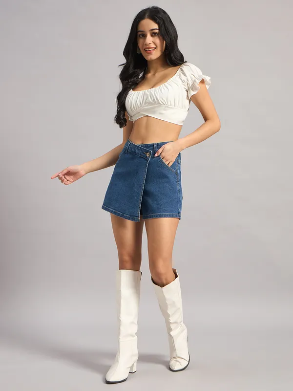 Sand_Dunes_Women’S_Blue_Denim_Skort