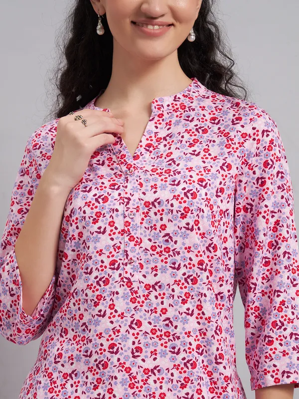 Sand_Dunes_Women_Pink_Floral_Printed_Kurti